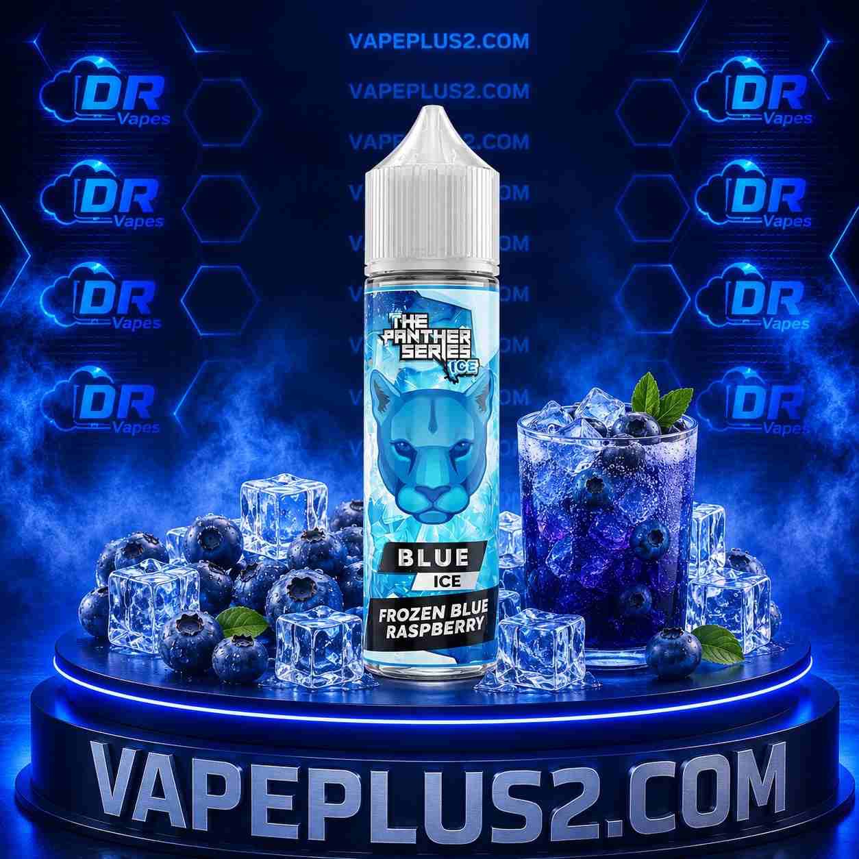 جویس دکتر ویپز تمشک آبی یخ 60 میل | DR.VAPES BLUE ICE