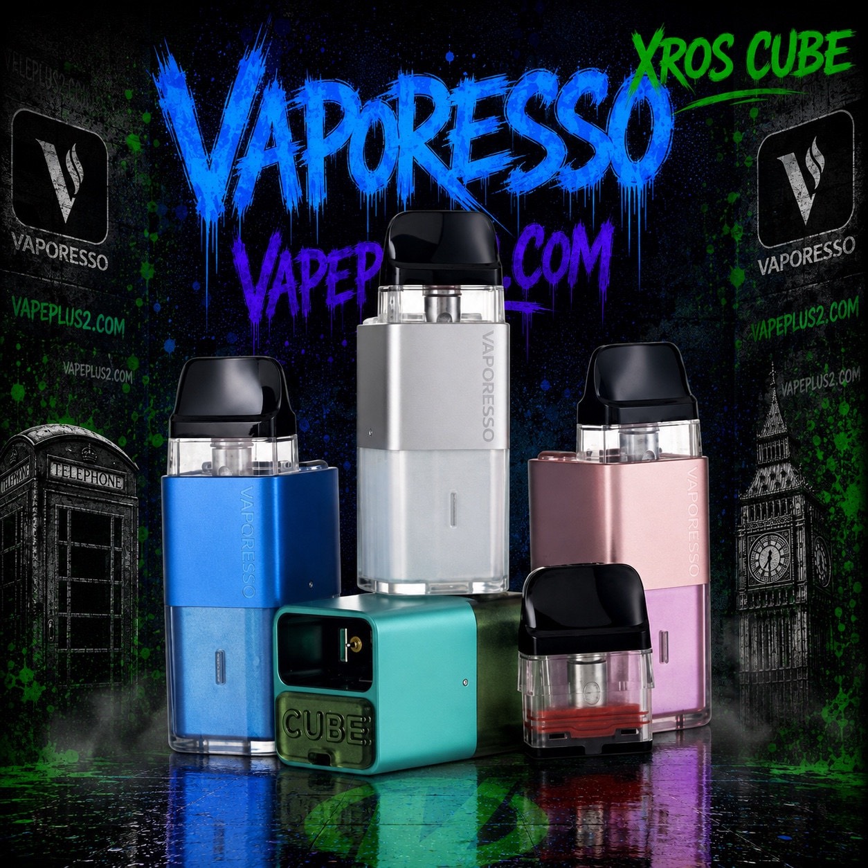 پاد ایکسراس کیوب کمپانی ویپرسو | Vaporesso XROS Cube Pod System Kit