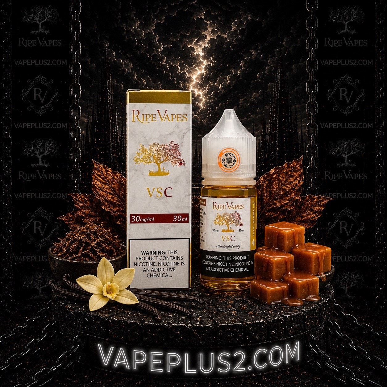 سالت رایپ ویپز وانیل خامه شیرین | RIPE VAPES VSC