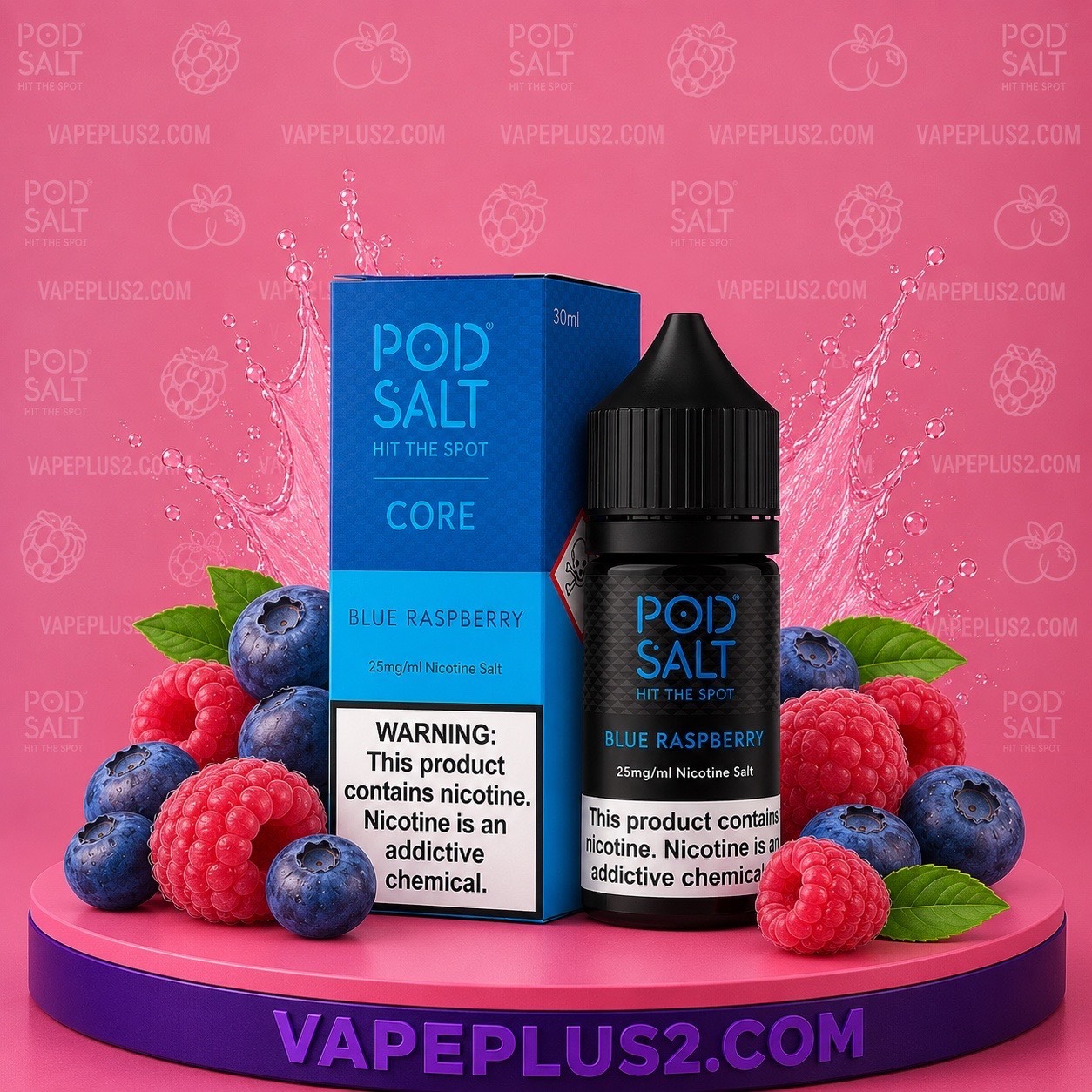 سالت نیکوتین پاد سالت بلو رزبری | Pod Salt – Blue Raspberry