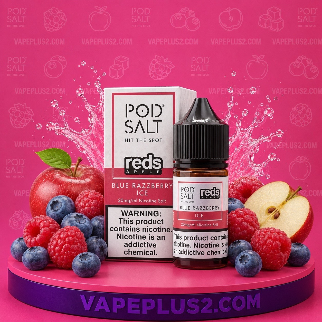 پاد سالت بلو رز سیب یخ | Pod Salt Blue RazApple ICE