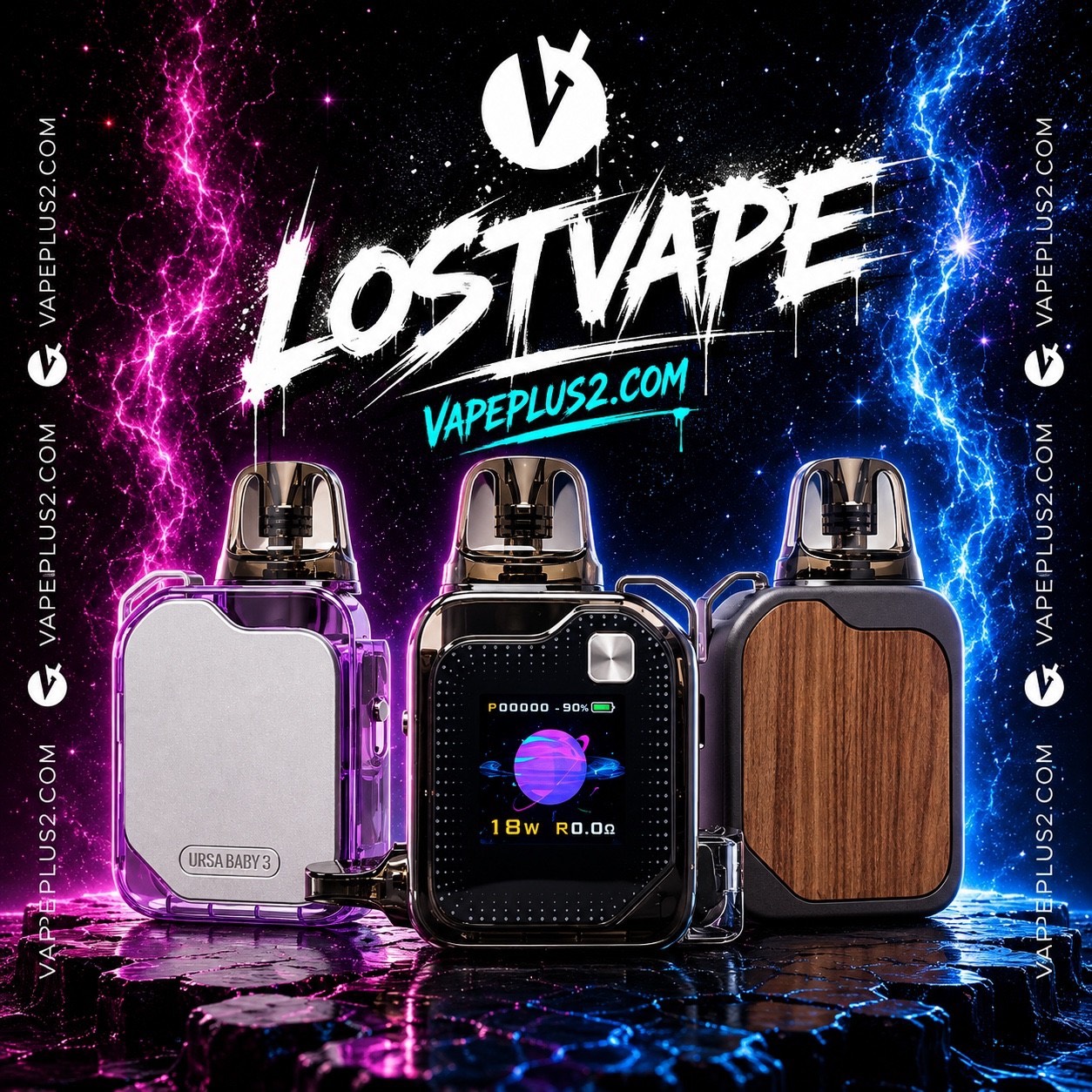 پاد سیستم اورسا بیبی ۳ کمپانی لاست ویپ | Lost Vape Ursa Baby 3 Pod Kit