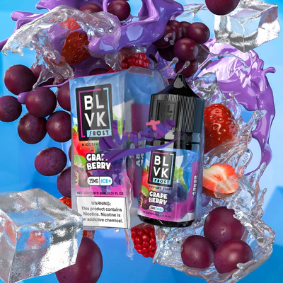 سالت انگور بری یخ بی ال وی کی | BLVK Grape Berry Ice Salt Nic