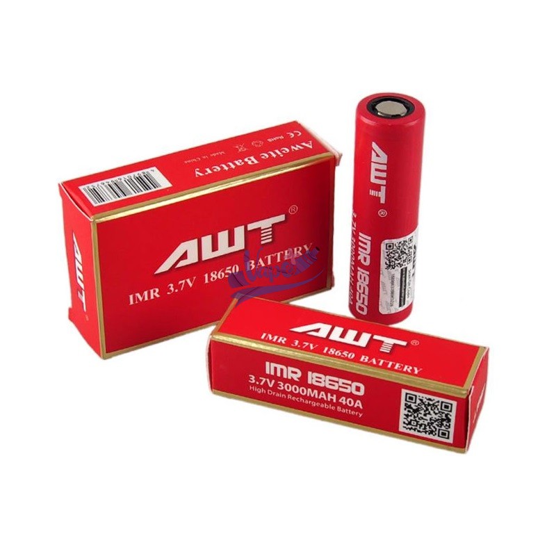 باتری 18650 ای و تی 3000 میلی آمپر (لیتیومی) | AWT Battery 18650 3000mAh
