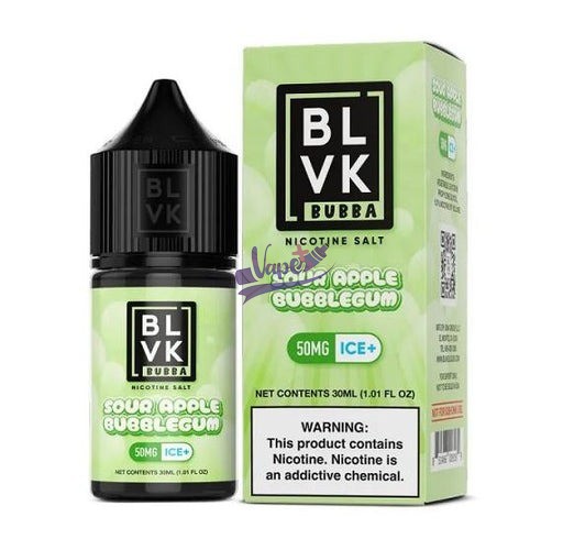 سالت نیکوتین سیب ترش یخ بی ال وی کی | BLVK Salt Sour Apple Ice 30ml