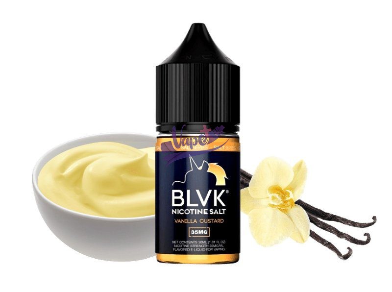 سالت نیکوتین وانیل کاستارد بی ال وی کی | BLVK Vanilla Custard Salt 30ml