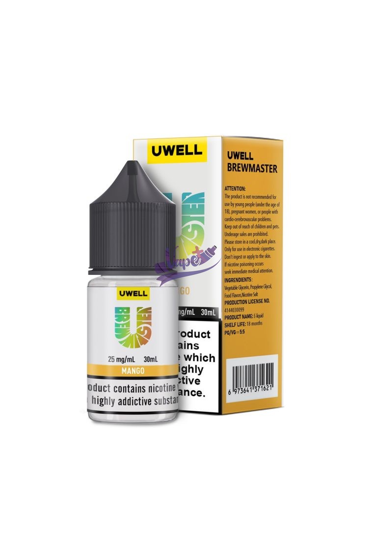 نیکوتین سالت توت فرنگی انبه یخ کمپانی یوول | Uwell Salt strawberry Mango ice
