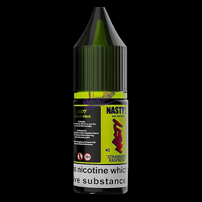 نیکوتین سالت تمشک و توت فرنگی ۱۰ میل نستی | Nasty Strawberry Raspberry MINI