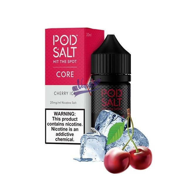 نیکوتین سالت پاد سالت گیلاس یخ ۱۰ میل | Pod Salt Cherry Ice Salt (10ml)