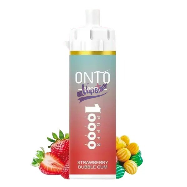 ویپ یکبار مصرف توت فرنگی آدامس بادکنکی ۱۰,۰۰۰ پاف انتو | ONTO Strawberry Bubble Gum1