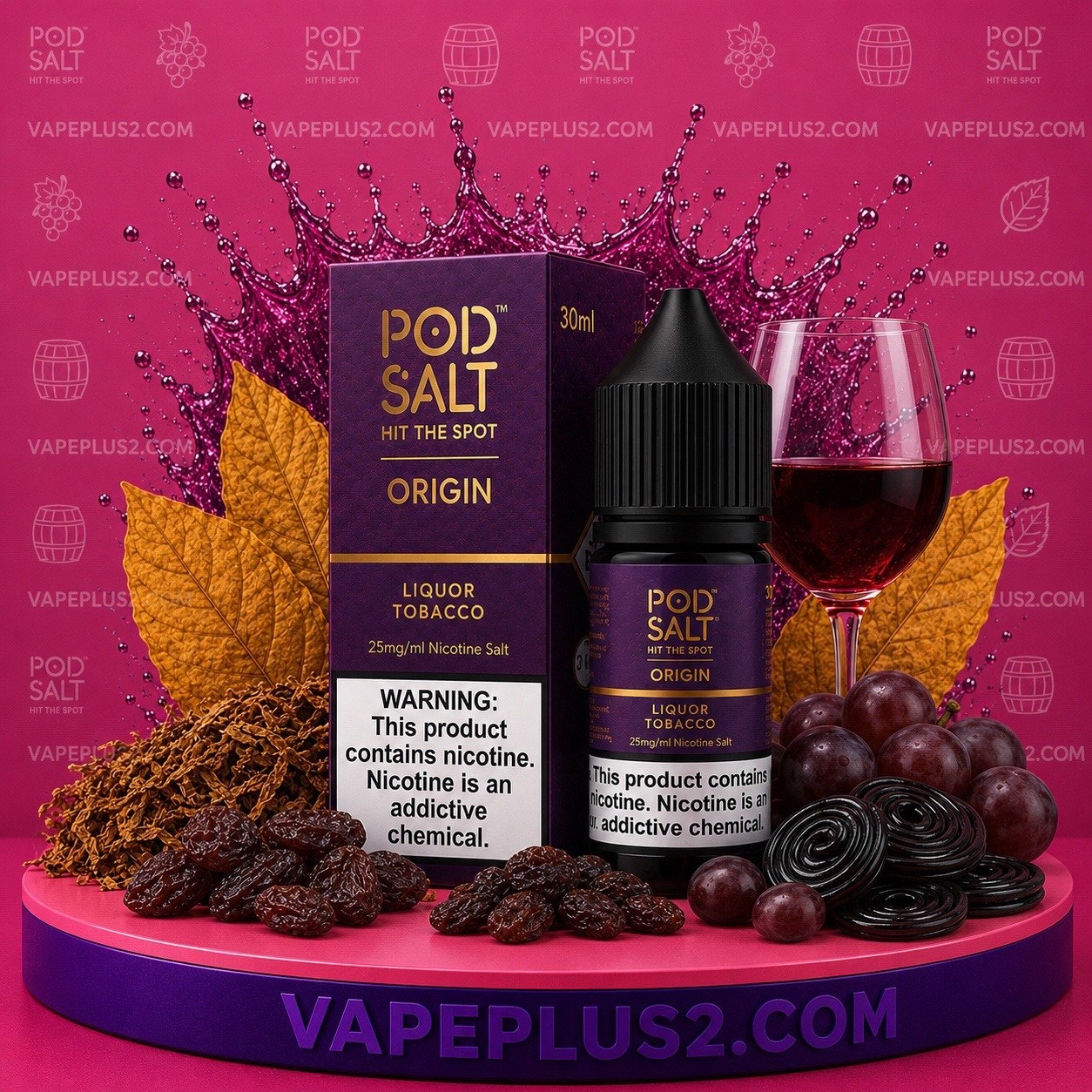 سالت پادسالت تنباکو شراب | POD SALT LIQUIR TOBACCO