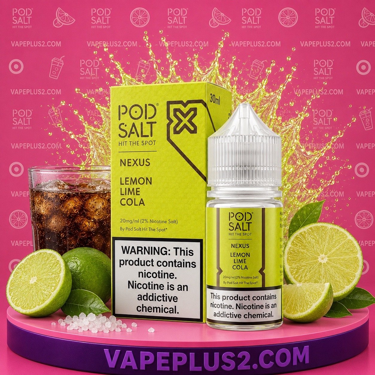 سالت پاد سالت لیمو لایم کولا | pod salt lemon lime ice