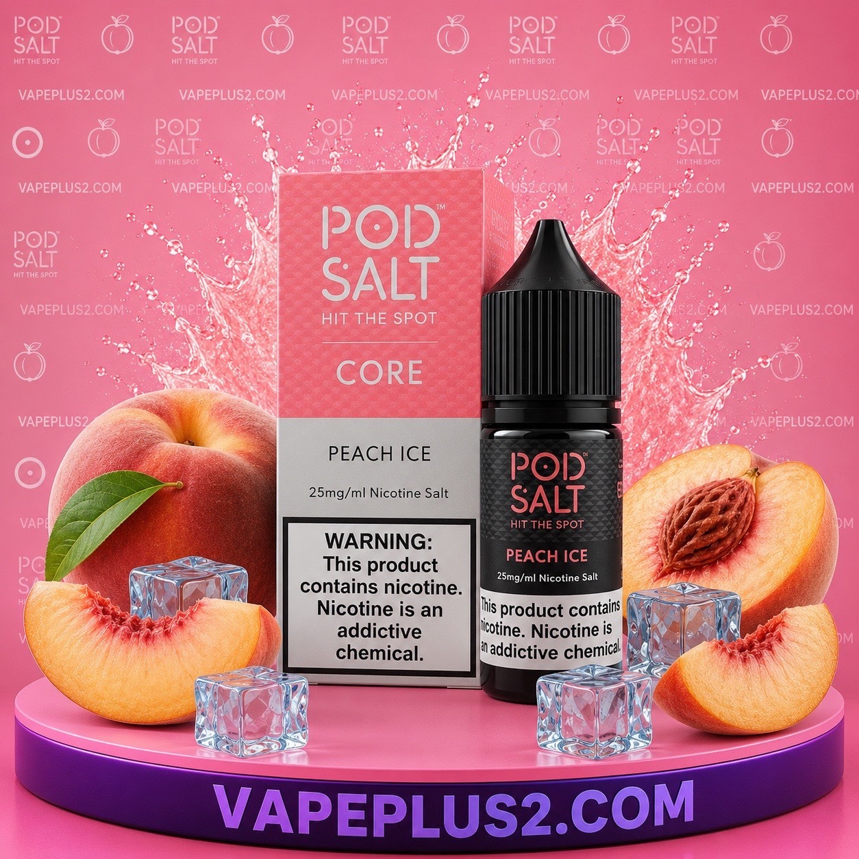 سالت پاد سالت هلو یخ | pod salt peach ice