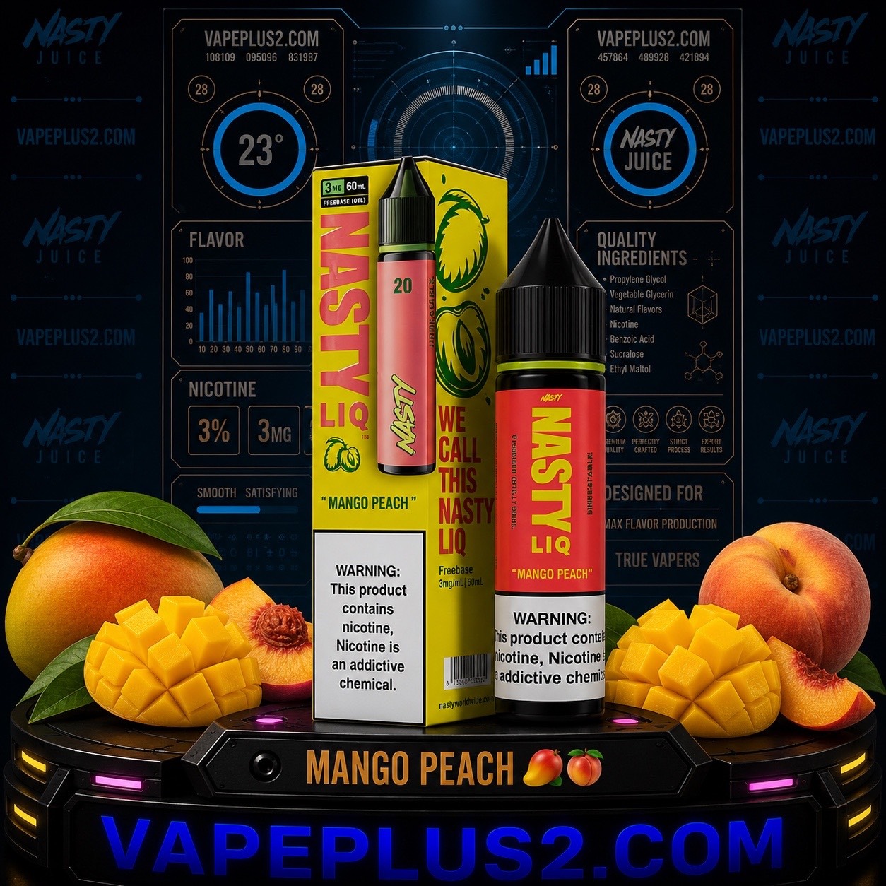 جویس نستی هلو انبه | NASTY MANGO PEACH