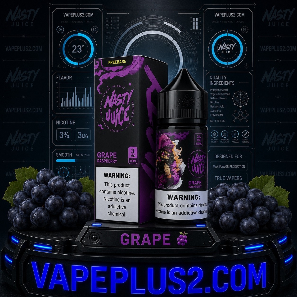 جویس نستی انگور قرمز | NASTY ASAP GRAPE
