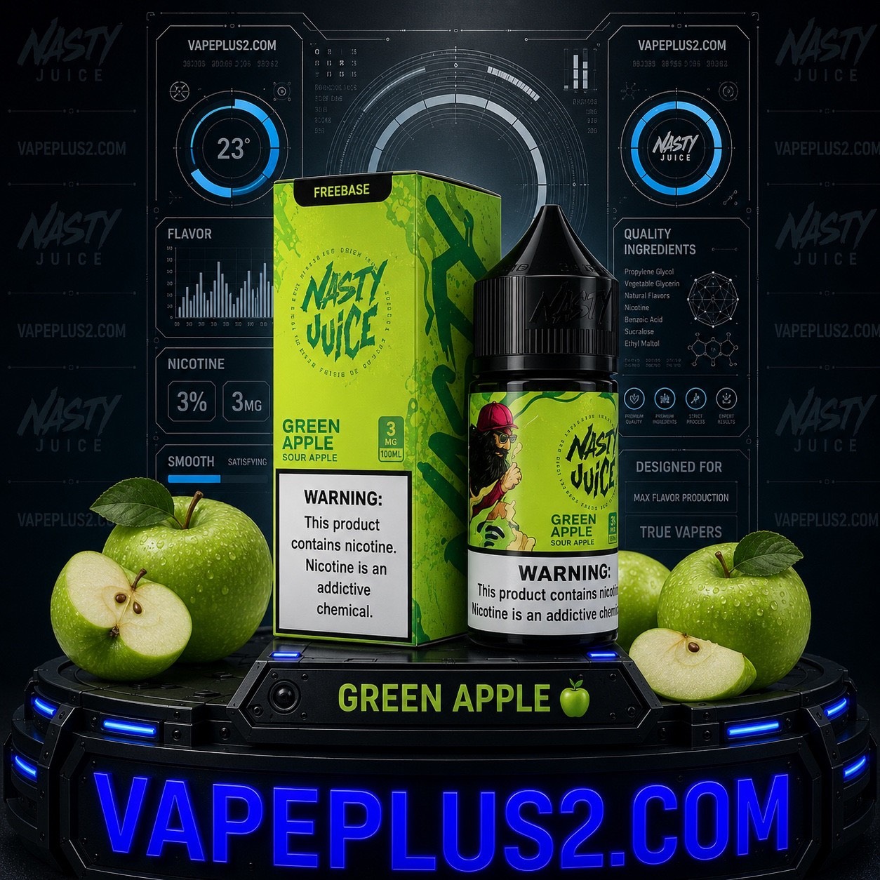 جویس نستی سیب سبز | NASTY GREEN APPLE