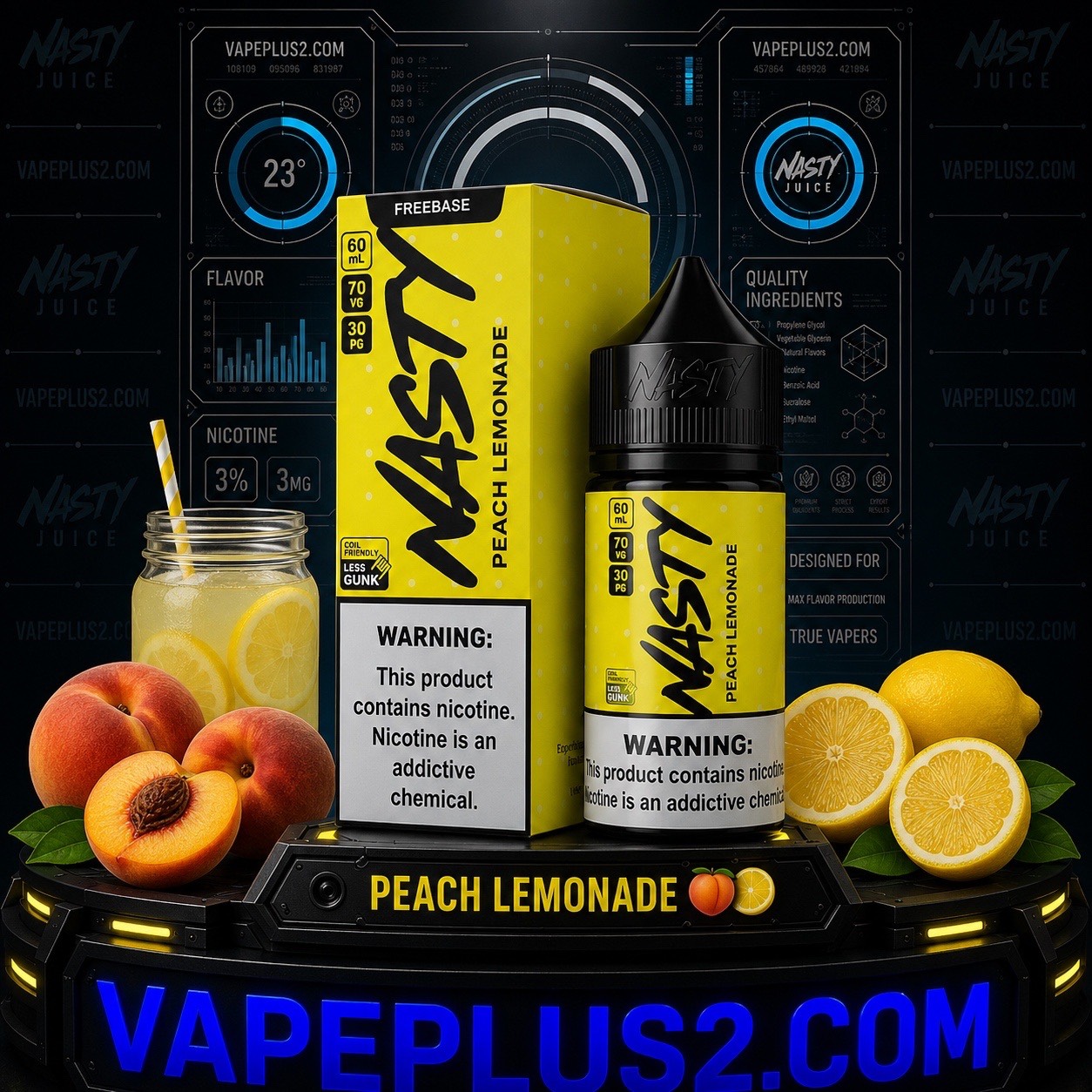 جویس هلو لیموناد نستی | NASTY PEACH LEMONADE