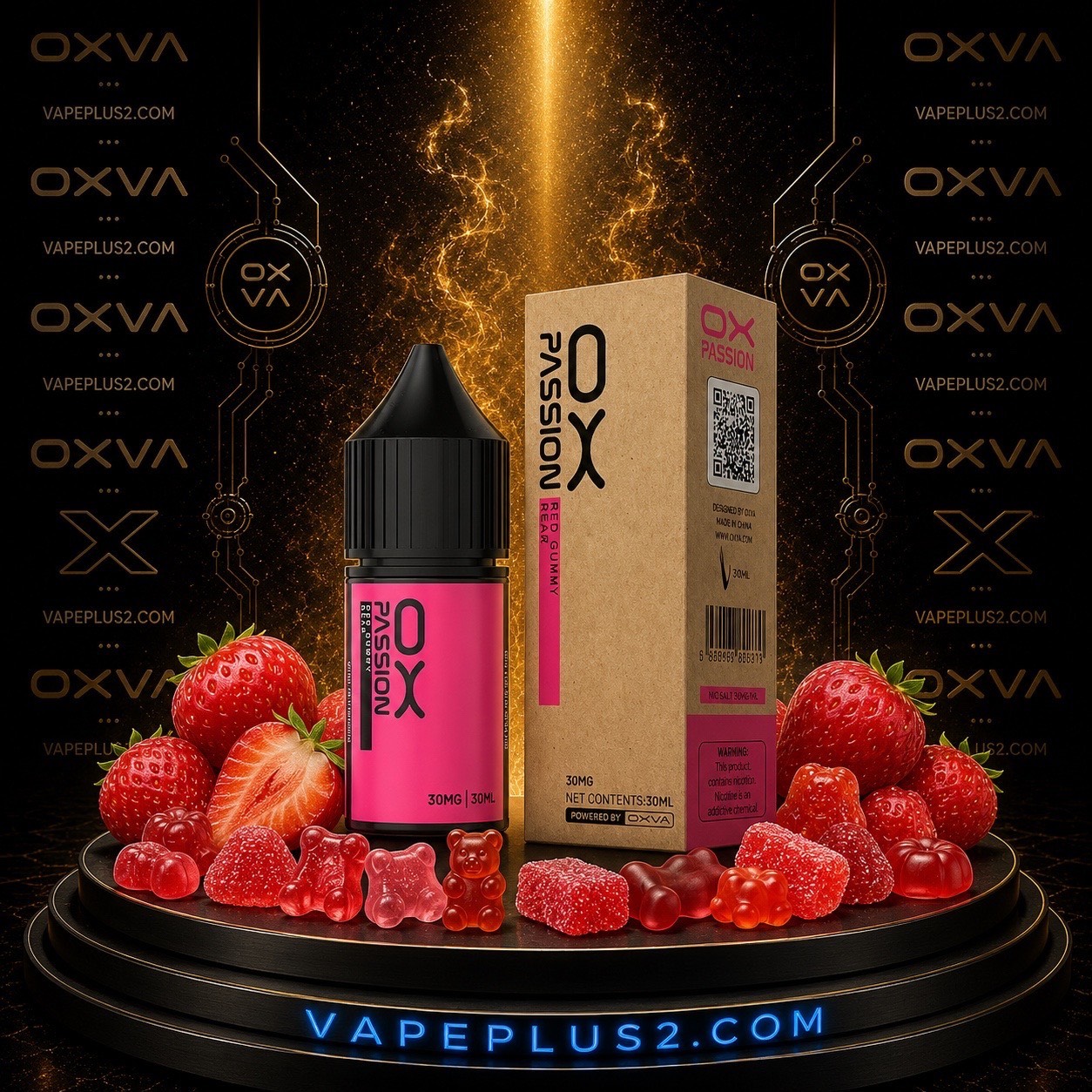 سالت اکسوا پاستیل خرسی قرمز | Oxva Red Gummy bear Nic Salt E-Liquid