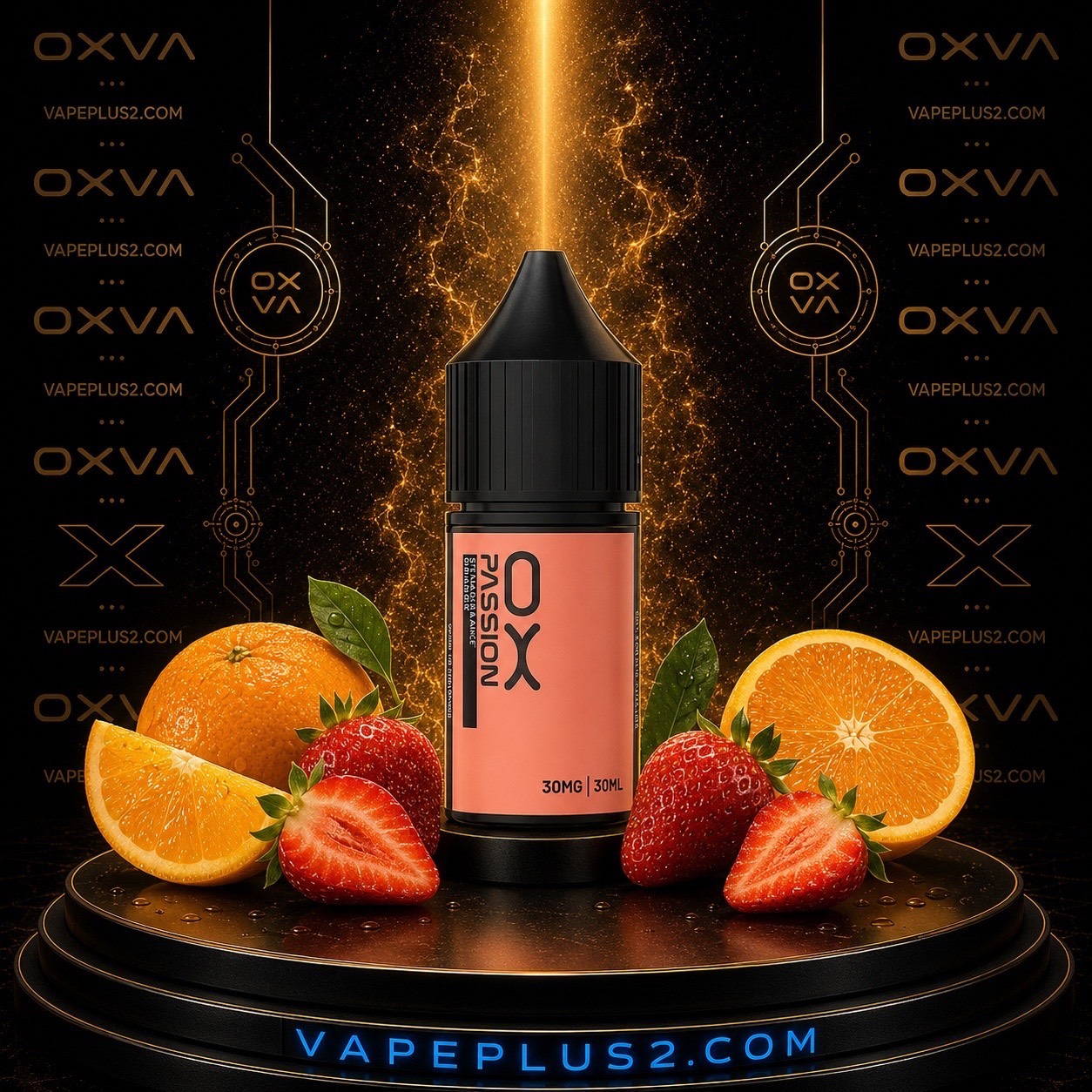 سالت اکسوا توت فرنگی پرتقال یخ | Oxva Strawberry orange Nic Salt E-Liquid