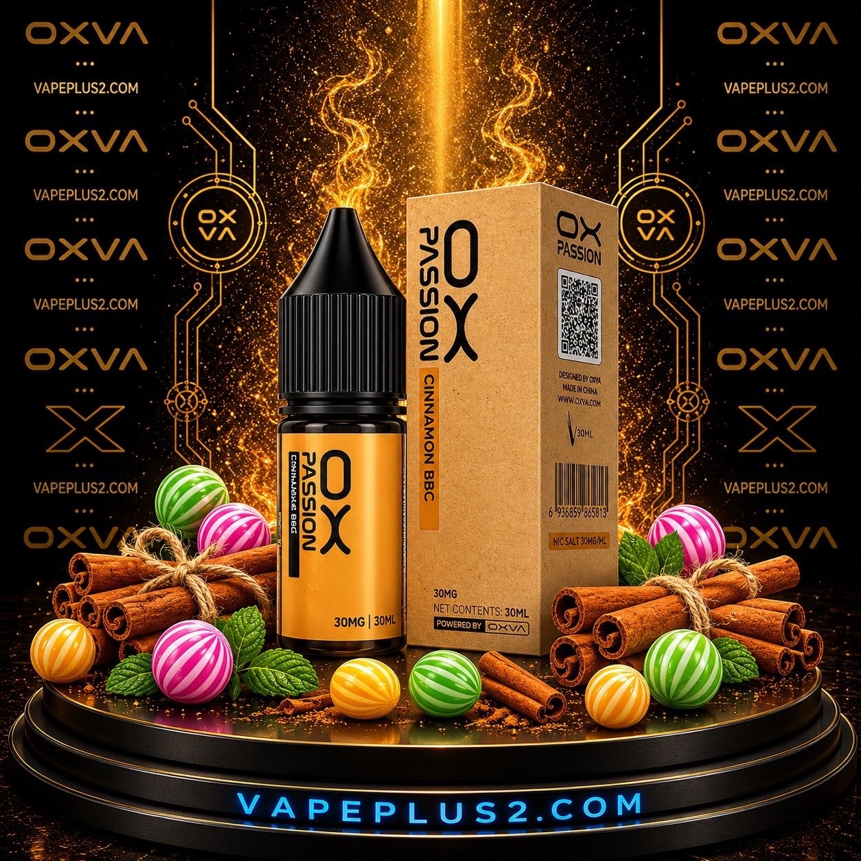 سالت اکسوا آدامس دارچین | Oxva Cinnamon BBG Nic Salt E-Liquid
