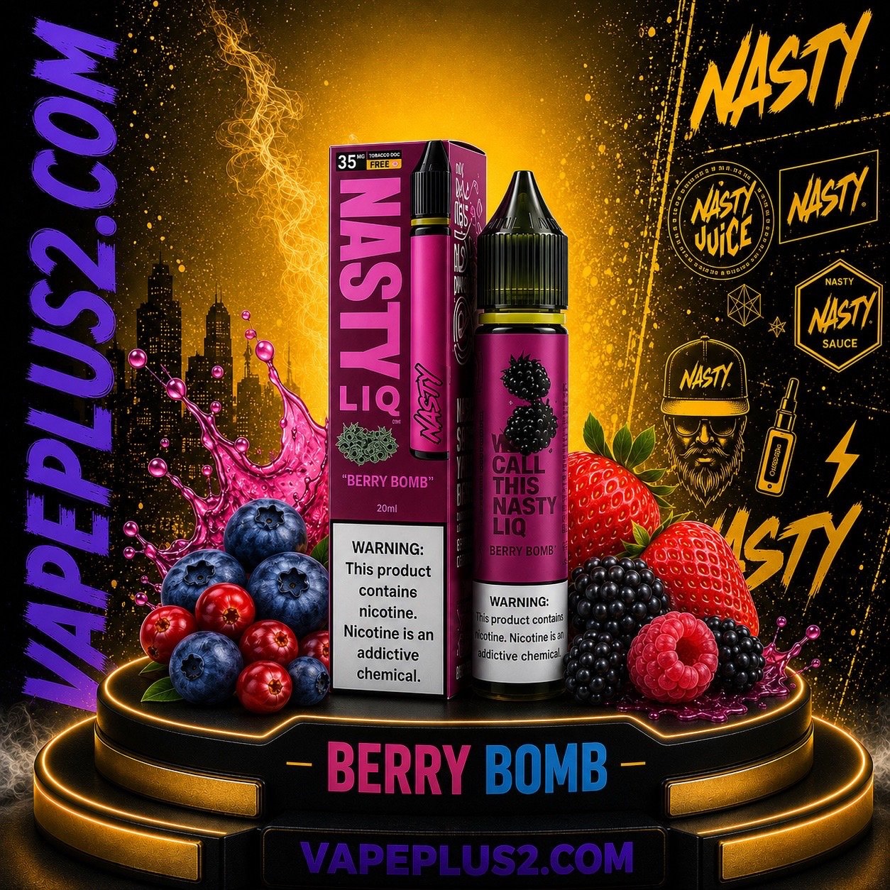 سالت نستی بمب بری | NASTY LIQ BERRY BOMB
