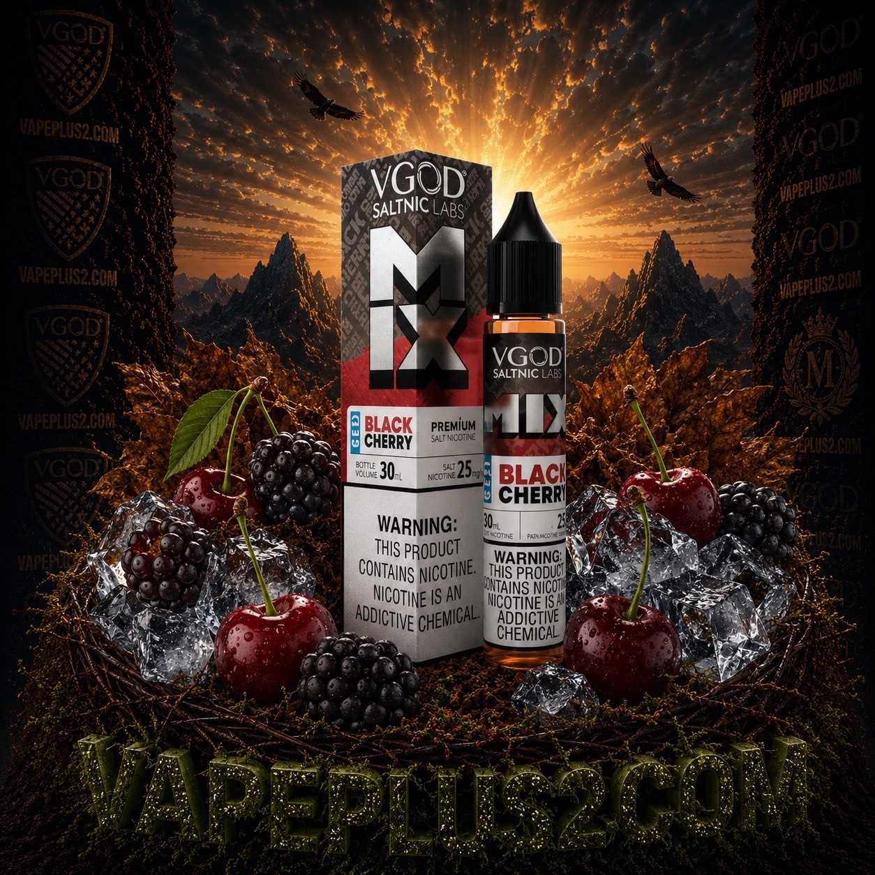 سالت ویگاد بلک چری یخ ((شاهتوت گیلاس)) | VGOD BLACK CHERRY ICE