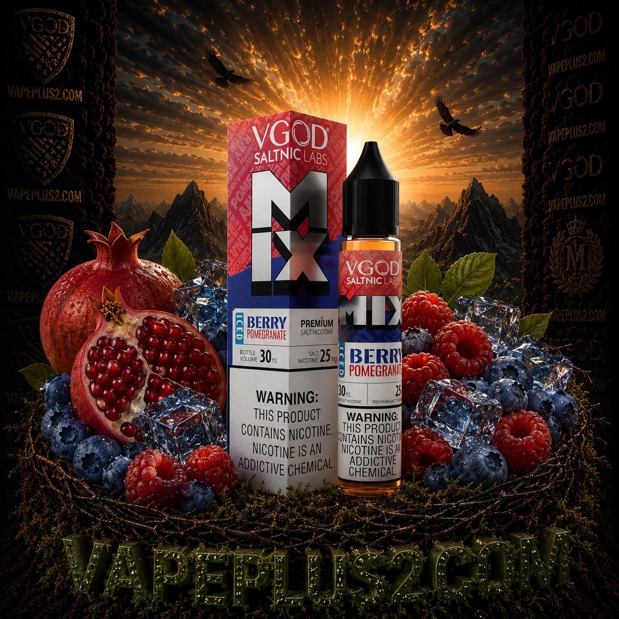 سالت ویگاد بری انار یخ | VGOD BERRY POMEGRANATE