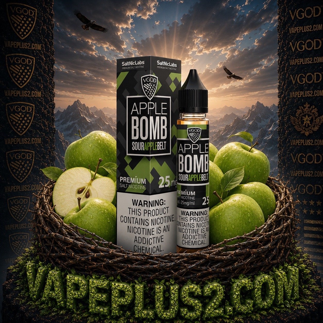 سالت ویگاد بمب سیب | VGOD BOMB APPLE