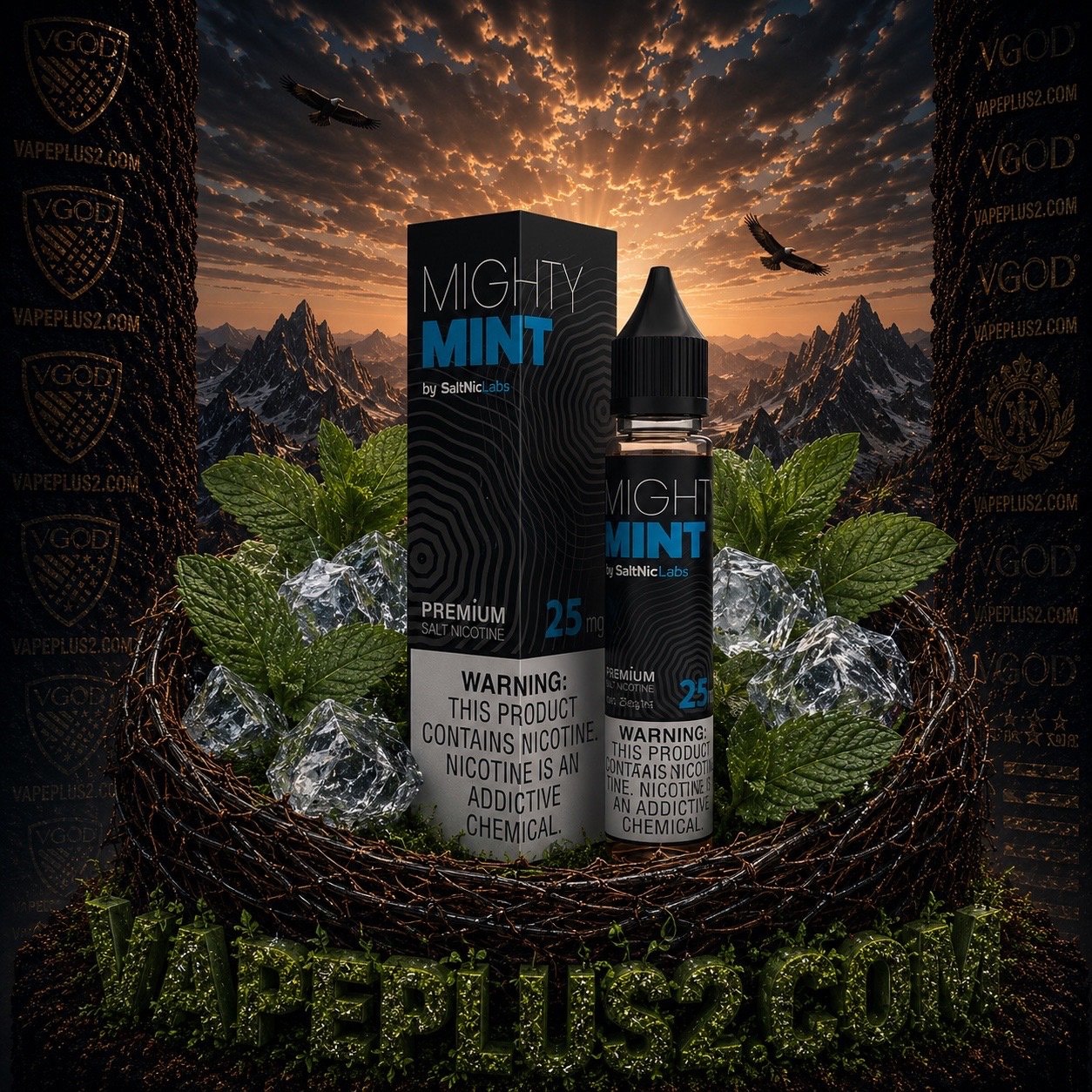 سالت نیکوتین نعناع یخ ویگاد | VGOD SaltNic – Mighty Mint