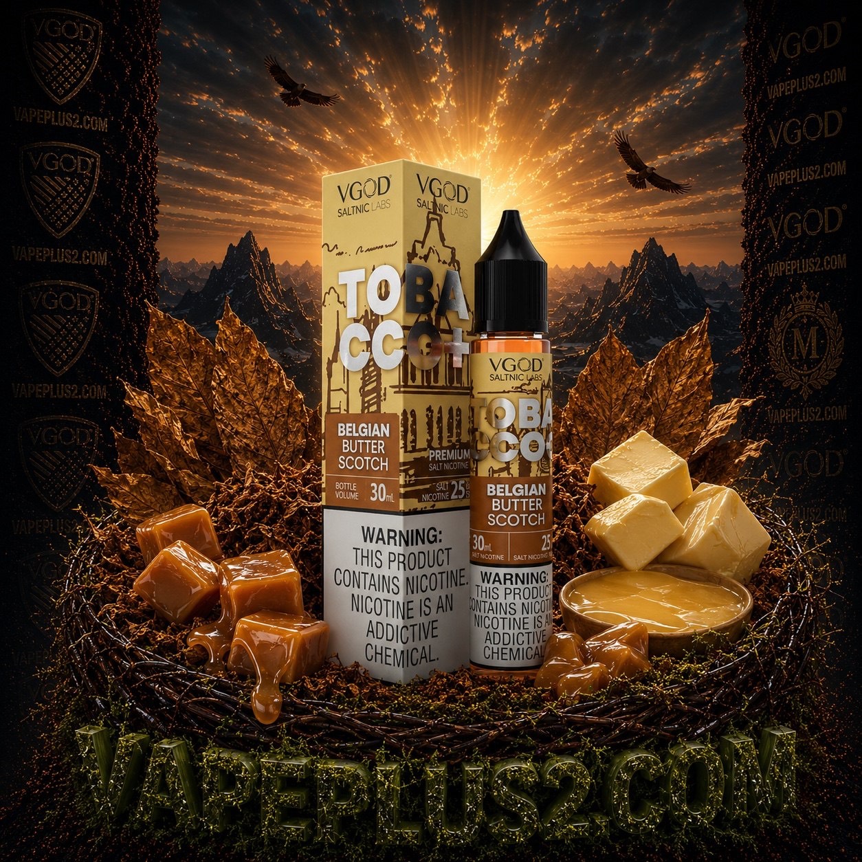 سالت ویگاد تنباکو تافی کرهای | VGOD Belgian Butterscotch Tobacco