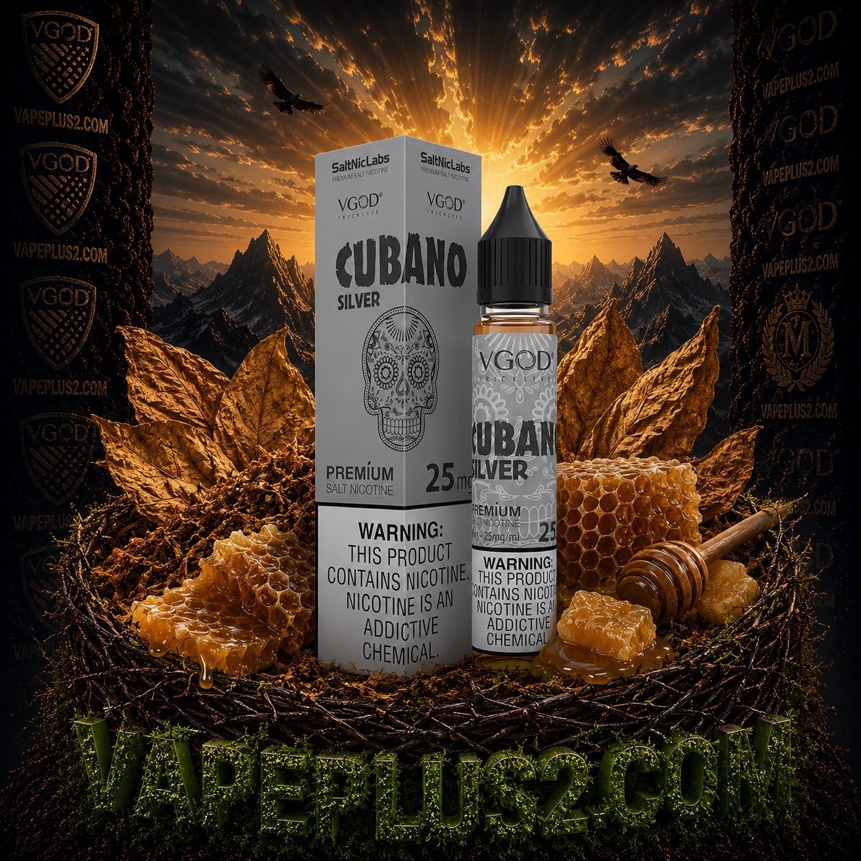 سالت کوبانو سیلور ویگاد | VGOD SaltNic Cubano Silver