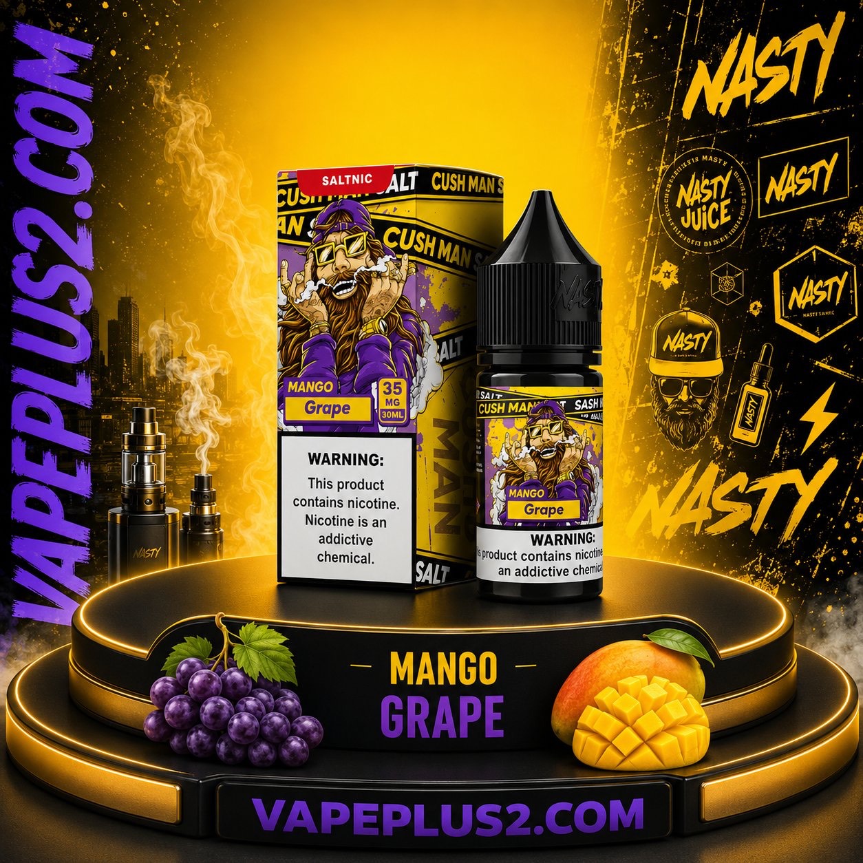 سالت نستی انبه انگور 30 میل | NASTY CUSHMAN MANGO GRAPE