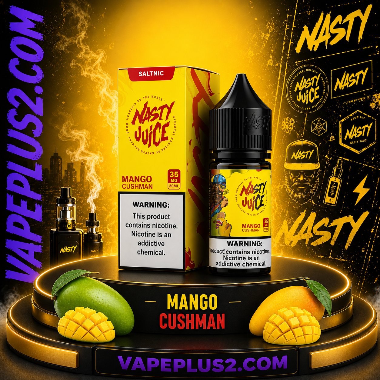 سالت نستی انبه کاشمن | nasty mango cushman