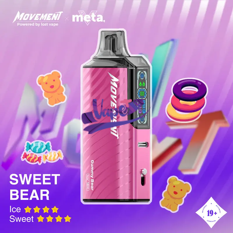 پاد یکبار مصرف لاست ویپ موومنت ۱۸۰۰۰ پاف | Lost Vape Movement 18K Puffs - تصویر 2