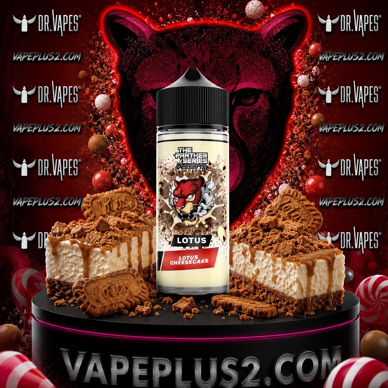 جویس 120 میل چیز کیک دکتر ویپز | DR.VAPES LOTUS CHEESECAKE