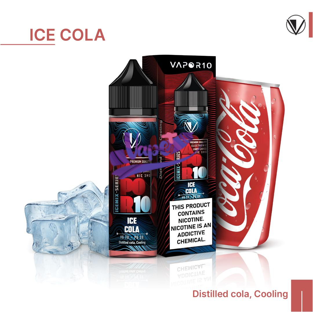 جویس ویپرتن نوشابه یخ 60 میل | Vapor10 Cola Ice E-Liquid نیکوتین 3
