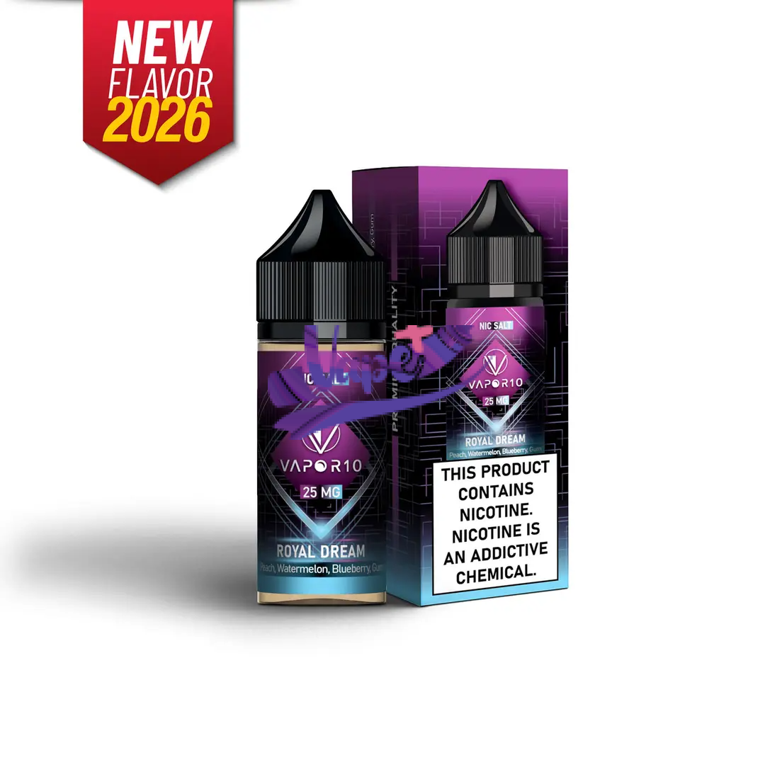 سالت نیکوتین ویپرتن هلو انبه هندوانه ادامس | VAPOR10 Royal Dream