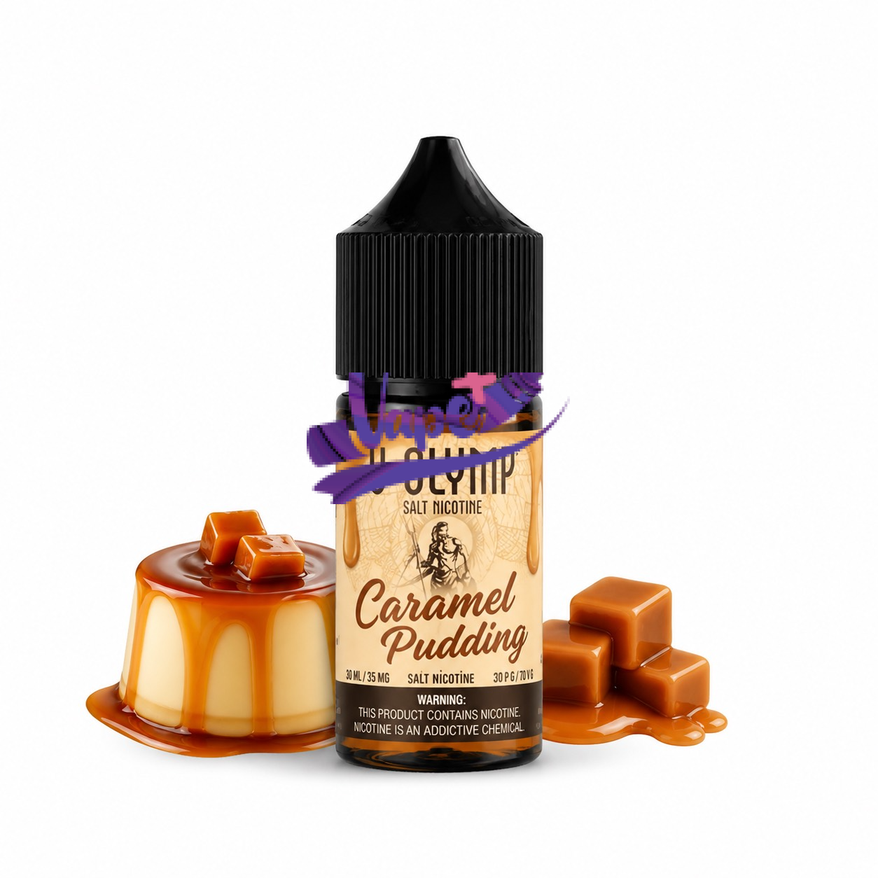 سالت وی الیمپ پودینگ کارامل | V-Olymp Caramel Pudding Salt Nic نیکوتین 30