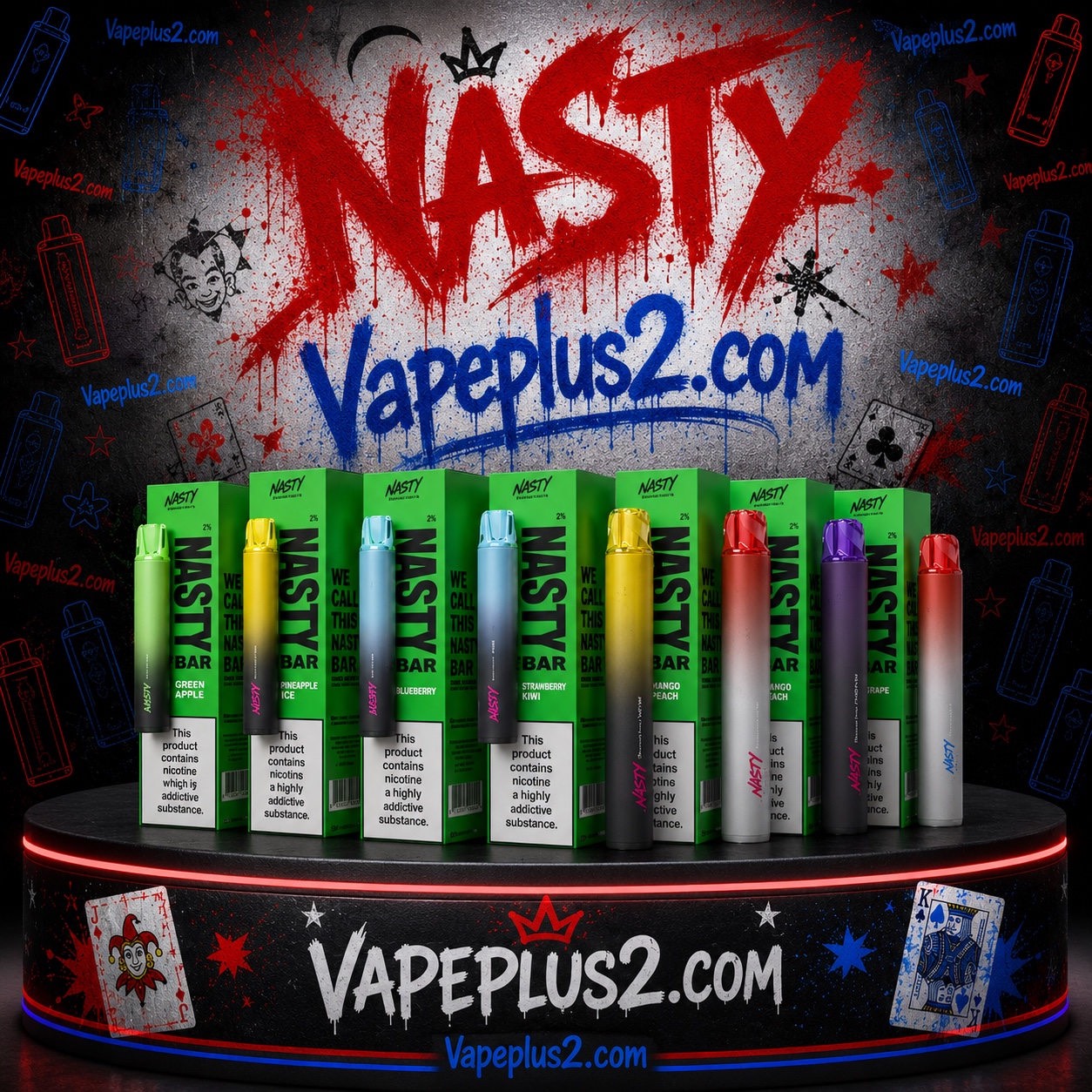 پاد یکبار مصرف نستی 1200 پاف | Nasty 1200 puff