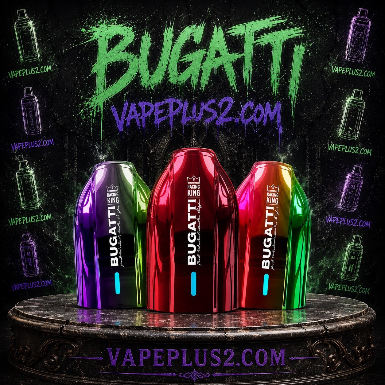 پاد ۱۷ هزار پاف بوگاتی | Bugati 17000 Puff Disposable
