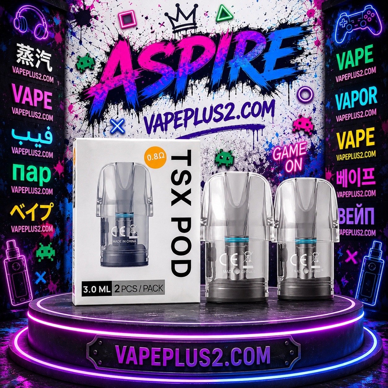 کارتریج اسپایر سایبر ایکس | Aspire CYBER X TSX Pod Cartridge 3ML