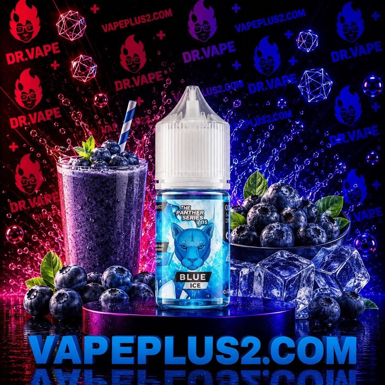 نیکوتین سالت تمشک آبی یخ | DR.VAPES BLUE RASPBERRY ICE