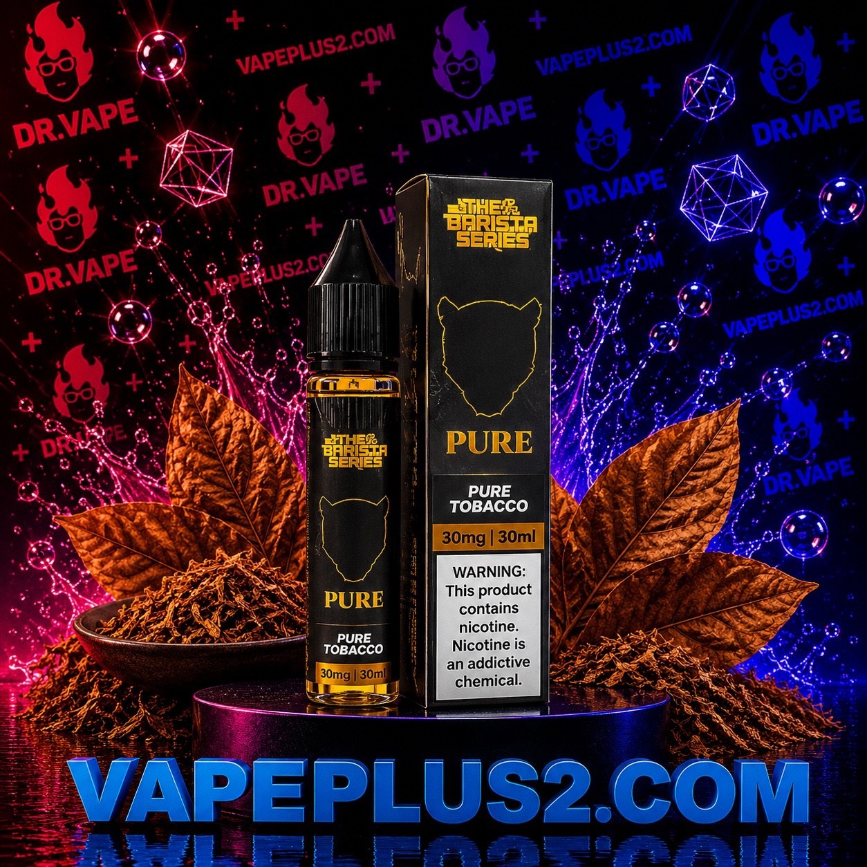 سالت دکتر ویپز 30 میل تنباکو خالص | dr vapes pure tobacco