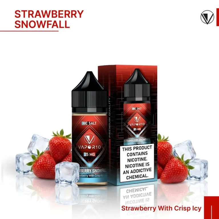 سالت ویپرتن توت فرنگی یخ | VAPOR10 SNOWFALL STRAWBERRY