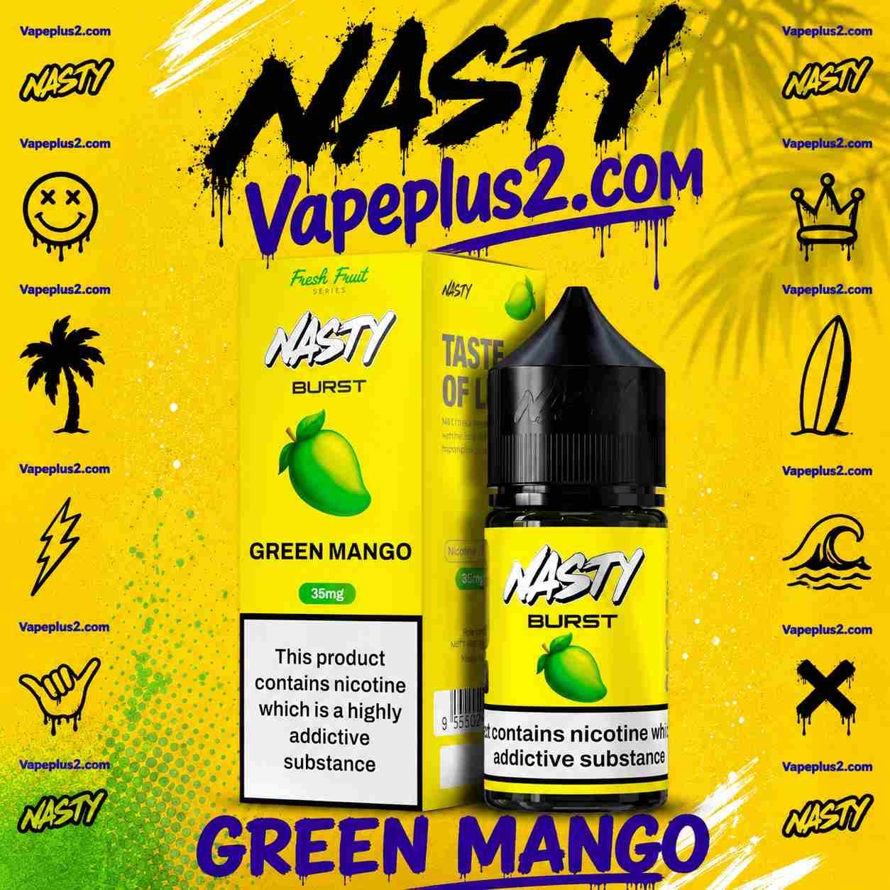 سالت انبه سبز نستی سری جدید | NASTY FRESH FRUITS GREEN MANGO
