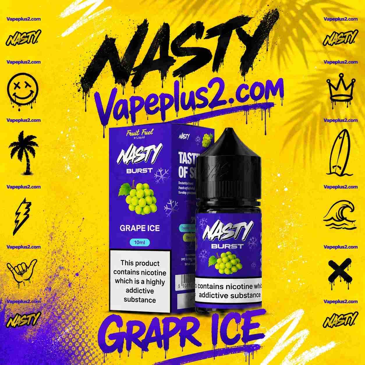 سالت انگور یخ نستی سری جدید | NASTY GRAPE ICE FRUIT BURST