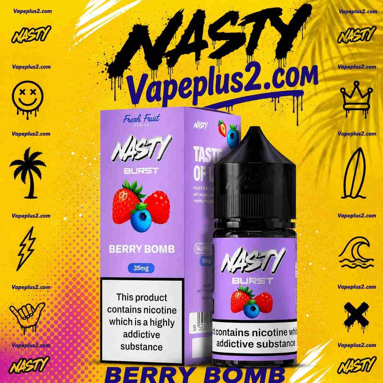 سالت بری بمب نستی سری جدید | NASTY FRESH FRUITS BERRY BOMB
