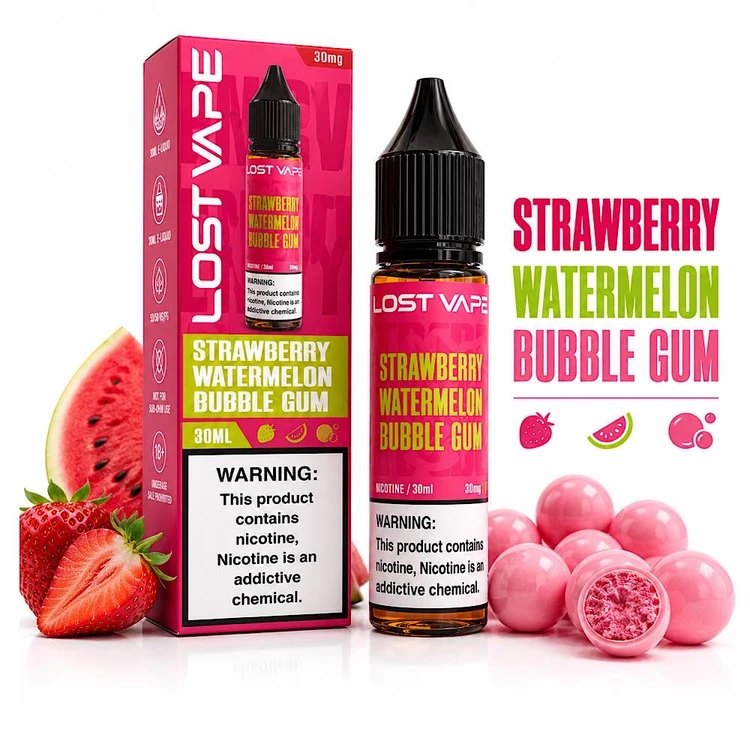 سالت لاست ویپ هندوانه توت فرنگی ادامس 30 میل | LOSTVAPE WATERMELON STRAWBERRY BUBBLEGUM